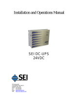 SEI DC-UPS 24Vdc Series Operating instructions