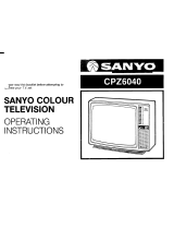 Sanyo czp6040 Operating Insructions