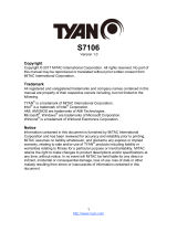 Tyan S7106 User manual