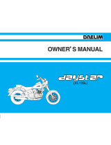 DAELIM DAYSTAR - Owner's manual