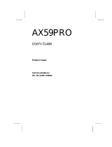 AOpen X59PRO User manual