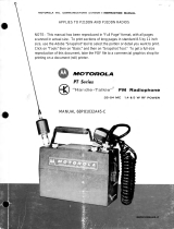 Motorola Handie-Talkie P31DDN-1000 Series User manual