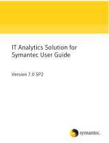 Symantec IT ANALYTICS SOLUTION 7.0 SP2 User manual