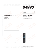 Sanyo LCD-22XR7SN User manual