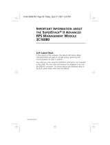 3com SUPERSTACK II 3C16080 Important information