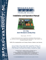 Broadcast Tools LR-5 Plus Owner's manual