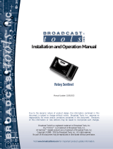 Broadcast Tools Relay Sentinel® Owner's manual