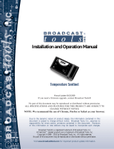 Broadcast Tools Temperature Sentinel® Owner's manual
