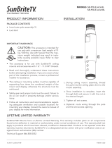 SunBrite SB-POLE-A-M-BL Owner's manual
