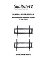 SunBriteTV SB-WM-F-M-BL Owner's manual