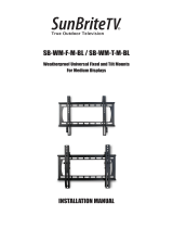 SunBrite SB-WM-T-XL-BLK Owner's manual
