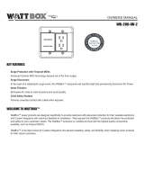 WattBox KIT-WB-IW-2-WHT Owner's manual