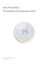 Nest Thermostat E Owner's manual
