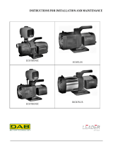 DAB LEADER ECOTRONIC Series Operating instructions