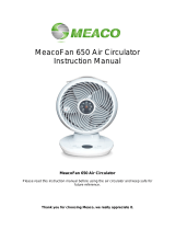 Meaco MeacoFan 650 Air Circulator User manual