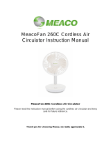 Meaco MeacoFan 260C Cordless User manual
