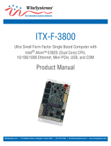 WinSystems ITX-F-3800 User manual