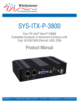 WinSystems SYS-ITX-P-3800 User manual