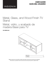 Insignia Metal, Glass and Wood Finish TV Stand NS-HWMG1663 User manual
