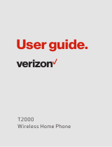 Verizon Wireless Home Phone T2000 User manual