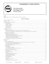 Payne PH1ZNA060000AAAA Installation guide