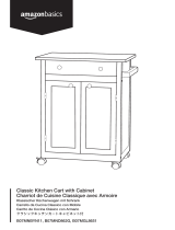 AmazonBasics Classic Kitchen Cart User manual
