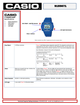 Casio Men's Blue Resin Strap Watch User manual