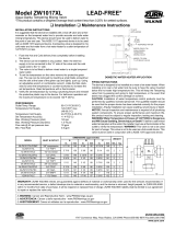Zurn 1-ZW1017XLC Installation guide