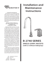 T&S BRASS B-2744 Installation guide