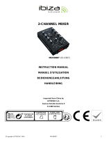 Ibiza Sound TABLE DE MIXAGE USB A 2 CANAUX AVEC BLUETOOTH (MIX500BT) Owner's manual