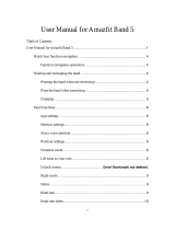 Amazfit BAND 5 MIDNIGHT BLACK User manual