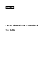 Lenovo IDEAPAD DUET CHROMEBOOK Owner's manual