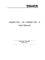 Tannoy CMS 60TDC User manual
