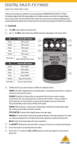 Behringer FX600 Owner's manual