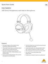 Behringer HLC660U USB Stereo Headphones User manual