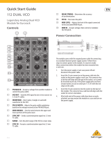 Behringer 112 DUAL VCO User manual