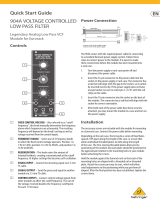 Behringer 904A VOLTAGE CONTROLLED LOW PASS FILTER Quick start guide