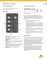 Behringer CP3A-M Quick start guide