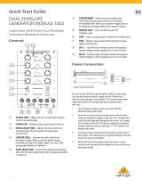 Behringer DUAL ENVELOPE GENERATOR MODULE 1003 Quick start guide