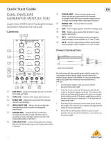 Behringer DUAL ENVELOPE GENERATOR MODULE 1033 Quick start guide