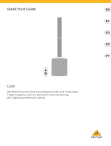 Behringer C200 Quick start guide