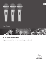 Behringer Ultravoice XM1800S User manual