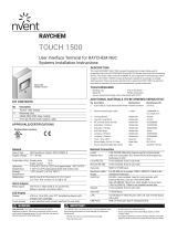 Raychem raychem touch 1500 Installation guide