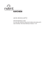 Raychem ACS-30-EU-UIT2 Programmeringsguide Installation guide