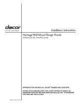 Dacor  HWHP4818S  Installation guide
