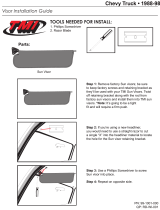 TMI Products Chevy Truck 1988-98 Visor Installation guide