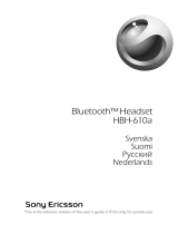 Sonyericsson Bluetooth HBH-610a User manual