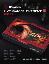 AVer Media Live Gamer Extreme 2 (GC551) User manual