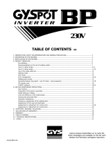 GYS GYSPOT INVERTER BP LCX-s7 - 220 V Owner's manual