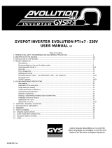 GYS GYSPOT INVERTER EVOLUTION PTI-s7 - 220V (4M) Owner's manual
